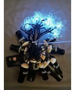 Guinness Draught Pint Beer Glasses &amp; Snowflakes Holiday String Lights HTF - $2,370.21 MXN