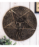 The Horned God &amp; Goddess Elemental Celtic Knotwork Pentacle Wall Plaque ... - $71.97 CAD