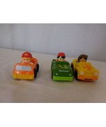 Little People Wheelies Construction Dump Tow Airport Tram + Koby set of 3 - £7.80 GBP