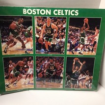 Vtg 1990’s Boston Celtics Mini PosterGamble,Bird,Brown,Lewis,Shaw,McHale - $6.44