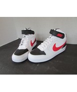 Nike Court Borough Mid 2  CD7782-110 sz 6 Youth Red White Black Brand New - $62.42 CAD