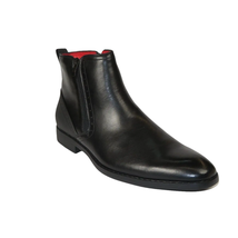Men TAYNO Chelsea Chukka Soft Comfortable Leather Zip up Boot Coupe L Black image 2