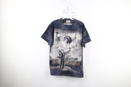 Vintage Y2K Streetwear Mens Medium Faded Acid Wash Horse Indian T-Shirt Cotton - £35.57 GBP