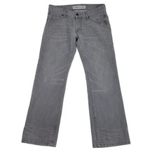 Express Mens Grey Jeans Rocco Slim Fit Straight Leg Size 30x32 - £18.78 GBP