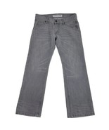 Express Mens Grey Jeans Rocco Slim Fit Straight Leg Size 30x32 - £18.76 GBP