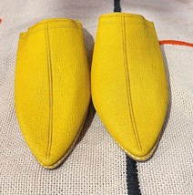 Moroccan Leather yellow slippers - Men&#39;s Moroccan yellow babouches slippers - £44.13 GBP