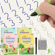 4 Reusable Grooved Writing Books for Kids Educational Magic Copy Books L... - $257.15 MXN