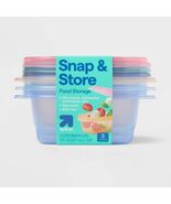 Up&amp;up Rectangle Food Storage Container 8oz 3pk Multicolor Plastic - $209.38 MXN