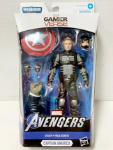 New Gamer Verse Avengers Marvel Legends 6&quot; Stealth Captain America Action Figure - £21.83 GBP