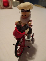 Ornament - Christmas - Kurt Adler&#39;s Hershey’s Chocolate - Elf on a Tricycle - £7.84 GBP