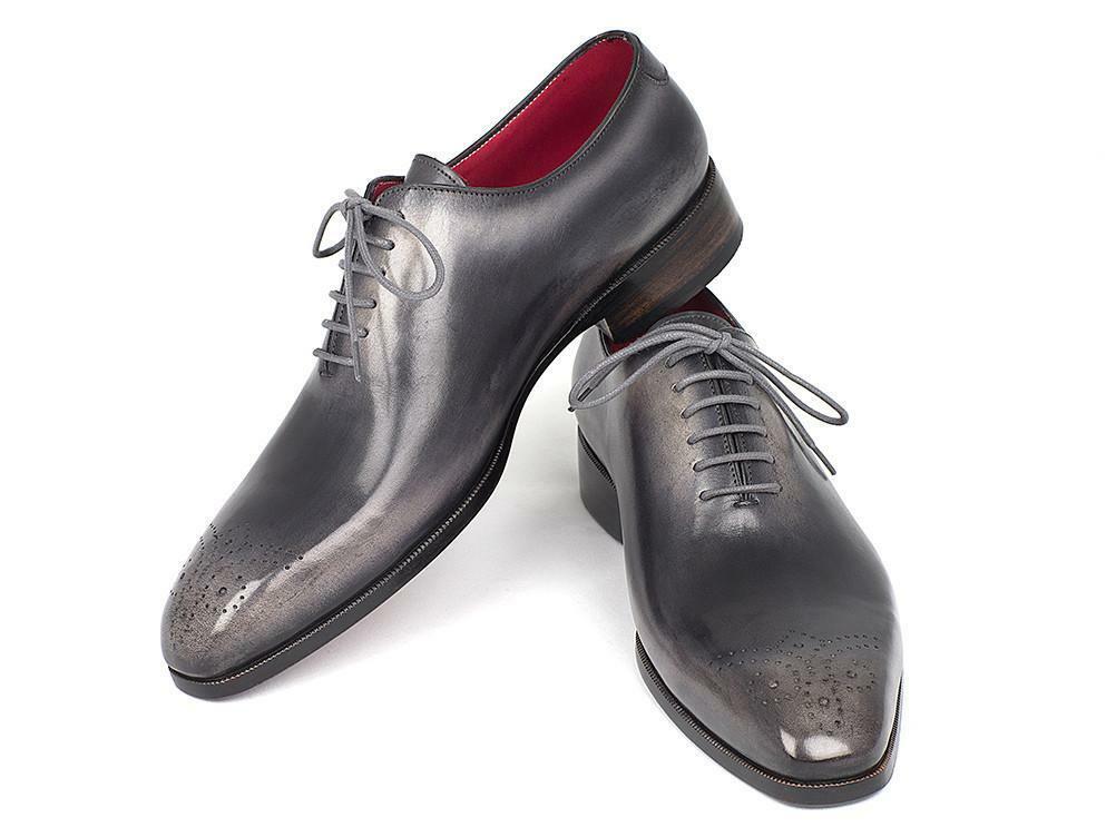 Men's Hand Stitched Black Color Brogues Toe Oxford Genuine Leather Shoes US 7-16