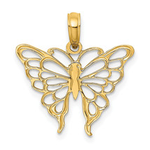 14K Butterfly Charm K6537 - $142.59