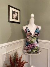 NEW Apt. 9 Women’s Palm Print Crossback Tankini Top Size Large NWT - $29.69