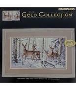 Woodland Winter Dimensions Gold X Stitch Kit Deer Snow P Weirs NO AIDA C... - £15.68 GBP