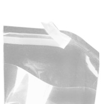 100 -  4-3/8&quot; X 5-3/4&quot; CLEAR LIP &amp; TAPE SELF SEALING RECLOSABLE CELLO BAGS - £3.57 GBP