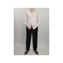 Men Shirt J.Valintin Turkey Usa All Egyptian Cotton Axxess Style 3325-01 Red image 6