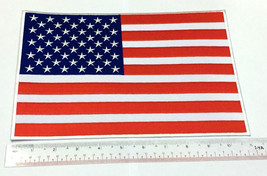 Large US Flag Patch XXL American 11 Inch USA Army Military Embroidered Veteran - £32.57 GBP