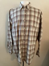 Polo Ralph Lauren Brown Plaid Long Sleeved Shirt Lowell Sport Mens XL Co... - $372.93 MXN