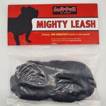 Mighty Leash Dog Leash 6 Foot Black Red Bungee Soft Pull Pet Leash New S... - $22.27
