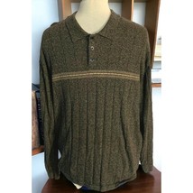 Dockers Sweater Shirt Mens Size XL Pullover Long Sleeve Striped Polo Style - £13.39 GBP
