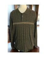 Dockers Sweater Shirt Mens Size XL Pullover Long Sleeve Striped Polo Style - £13.43 GBP