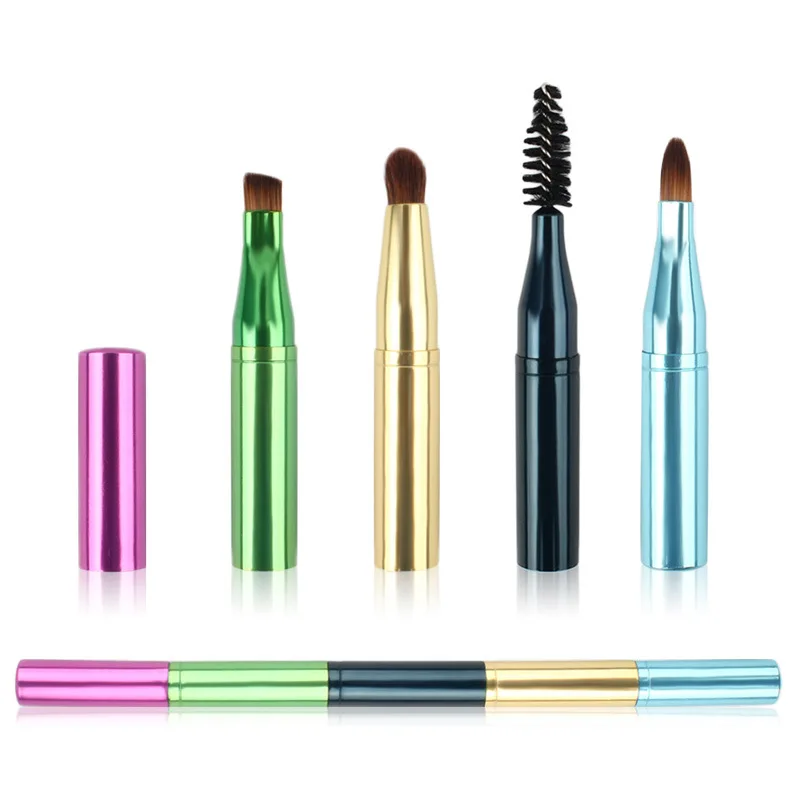 Lorful 4 in 1 brush multifunctional eyebrow eyeshadow lip mascara makeup cosmetic brush thumb200