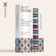 Just Herbs 8 in 1 Eyeshadow Lidsticks Set - Infinity And Beyond-Subtles Shades - £13.66 GBP
