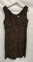 Robbie Bee Vintage Sheath Dress Animal Print 12 - £22.17 GBP