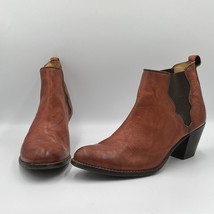 Frye Leather Chelsea Ankle Boots in Cognac sz 10 - £91.78 GBP