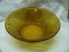 Tiara Glass Amber Salad Bowl #157 - $9.99