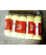 5 - Miracle Match Worsted Yarn 4-ply 3 0z.Color 3106 Yellow Olefin/Acrylic - £5.44 GBP