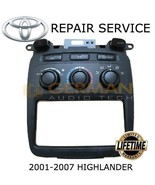 REPAIR SERVICE for 2001 - 2007 TOYOTA HIGHLANDER CLIMATE CONTROL AC HEATER - $107.51 CAD