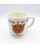 Vintage Sock It To Em Tigers Detroit Tigers Baseball Mug Coffee Cup USA - £31.28 GBP