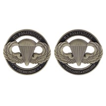 Army Paratrooper Airborne Proud Always Earned Never Given Challenge Coin - £27.96 GBP