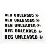 Adhesive Decal Labels 5 per Sheet “REG UNLEADED”    #6589 - £4.66 GBP