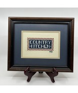 VTNG Counted Cross Stitch Professionally Framed “Country Kitchen” Cottag... - €12,86 EUR