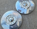 (2) 1955-1956 Ford Thunderbird Fairlane OEM Vintage dog dish hub cap 10-... - $43.53