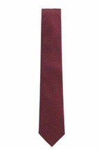 Hugo Boss Mens Micro-Patterned Tie In Silk One Size - £46.70 GBP