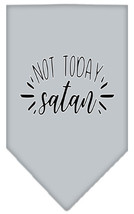 Not Today Satan Screen Print Bandana Grey Small - £9.07 GBP