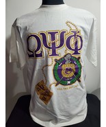 OMEGA PSI PHI FRATERNITY SHORT SLEEVE -SHIRT LARGE - $22.00