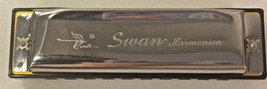 Swan Harmonica 10 Holes Key of C SILVER - NO BOX - £6.29 GBP