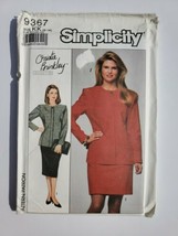 Simplicity 9367 Size 8-14 Christie Brinkley Petite Suit Uncut - $8.91