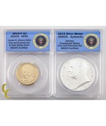 2015 Johnson Pièce de Monnaie &amp; Chronicle Marche Arrière Preuve Et .999 ... - $1,639.21 MXN