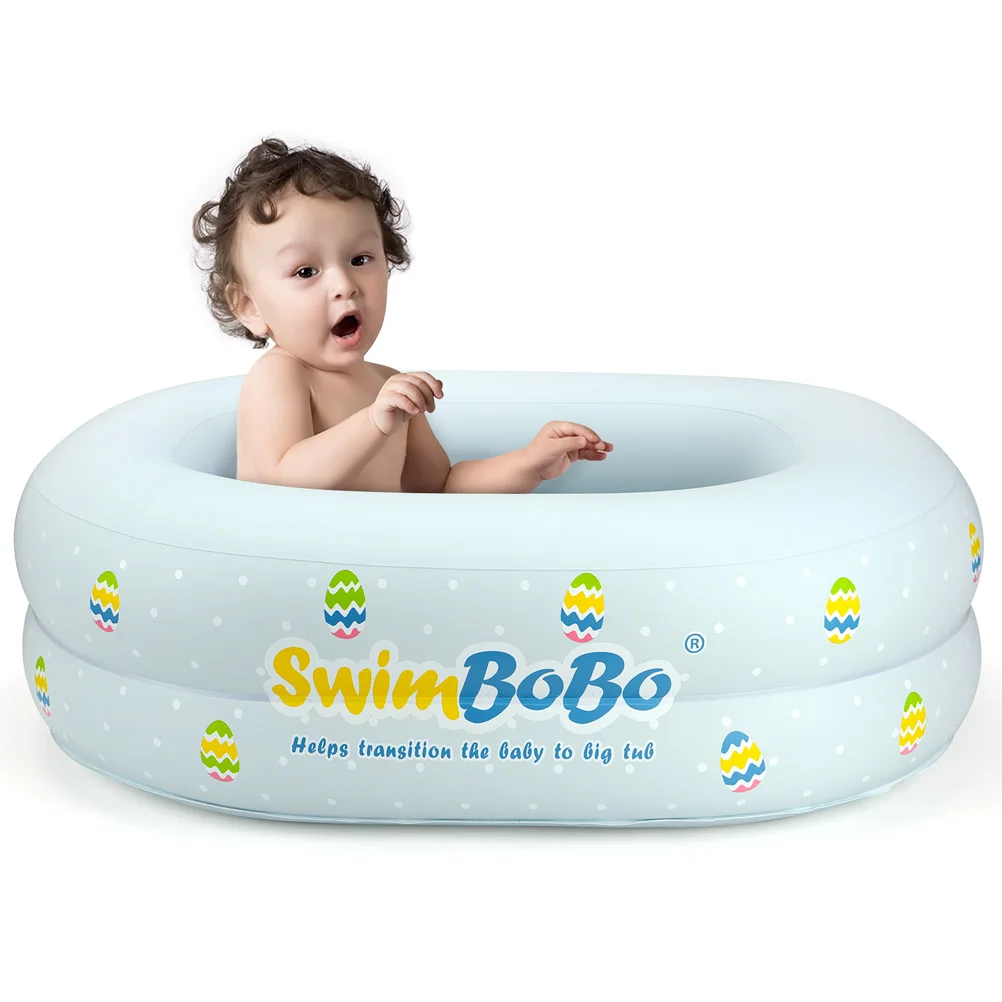 Inflatable Pool Baby Swim Pool Children Basin Portable Bathtub Indoor Kids Pool - £24.11 GBP