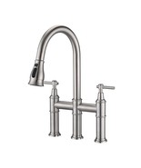 Double Handle Kitchen Faucet w/Pull-Down Sprayer - $3,122.28 MXN