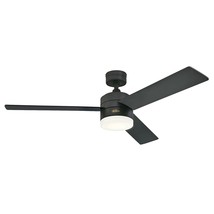 Westinghouse Lighting 7205900 Alta Vista 52-Inch Matte Black Indoor Ceiling Fan, - £210.73 GBP