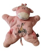 Plush 12&quot; Harley Davidson Soft Baby Toy Rattle Toy Pink Giraffe Born To ... - £15.22 GBP