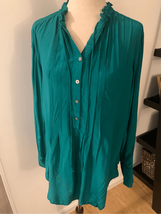 Loft green blouse size xs - $19.80