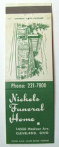 Nickels Funeral Home - Cleveland, Ohio 20 Strike Matchbook Cover OH Matchcover - £1.56 GBP