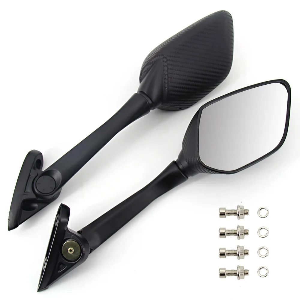 2 Pcs Motorcycle Side Mirror Black Plastic Rearview Mirror  Motorcycle Accessori - £630.86 GBP